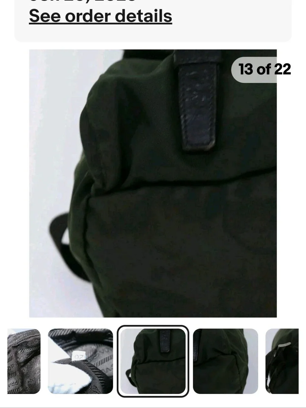 Prada Olive Green Khaki Nylon Backpack - Luxury Men’s/ Womens Bag Hp 🔥🔥🔥🔥